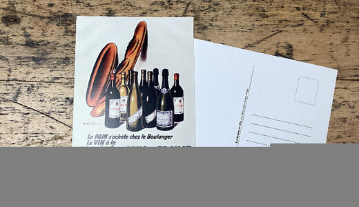 Carte postale société des vins de france