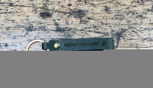 Porte clé pu pouilly sur loire vert