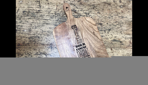 Planche à découper acacia bouteille  25x44cm