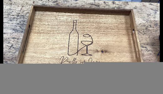 Plateau rectangulaire pouilly 40x30cm