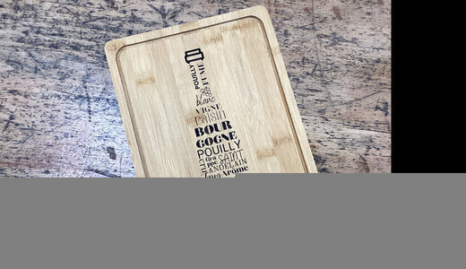 Planche à découper bambou pouilly sur loire 21x28cm