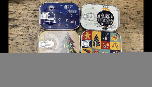 Carte en conserve noël 