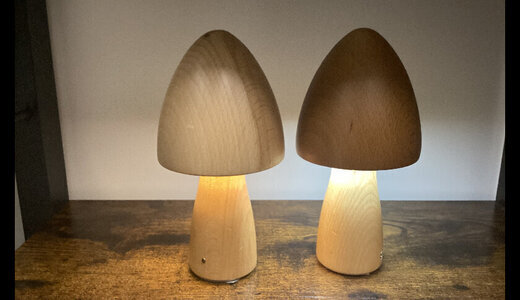 Lampe de table champignon led rechargeable 