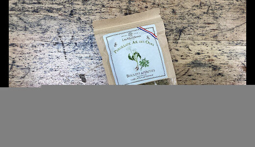 Biscuits apéritifs artisanaux persillade ail des ours 120gr