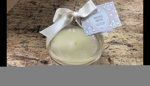 Bougie parfumée musc irisé 210gr