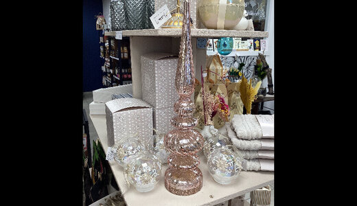 Ornement mercurisé lumineux 40cm