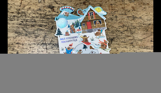 Stickers les marmottes repositionnable 