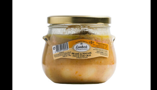 Pintade braisée, sauce foie gras et pomme de terre - 720g