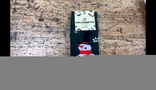 Chaussettes hautes Noël homme bonhomme de neige 38/45
