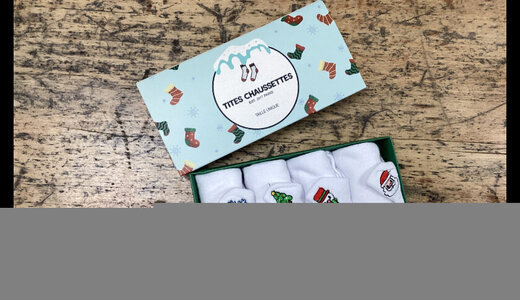 Lot 4 chaussettes languette noël femme 35/41