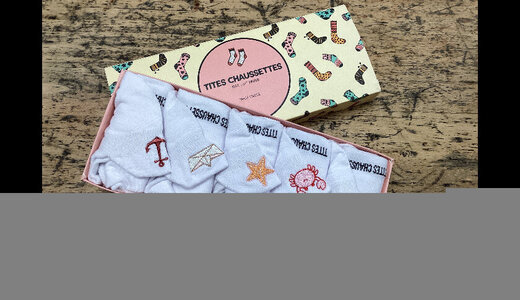 Lot 5 chaussettes languette océan  35/41