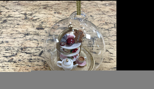 Boule de noël dôme thé 