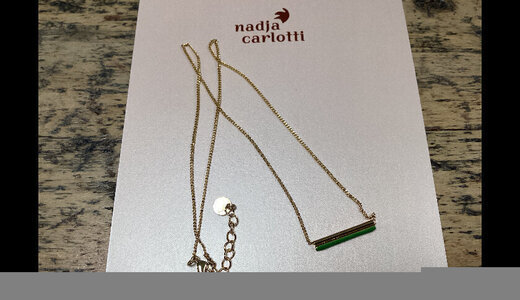 Collier étincelle vert