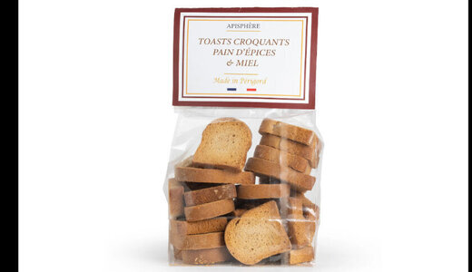 Toast pain d'épices et miel