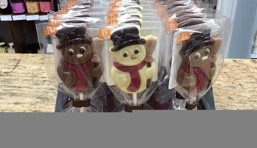 Sucette chocolat bonhomme de neige 25gr