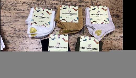 Chaussettes languette coeur 35/41 divers coloris