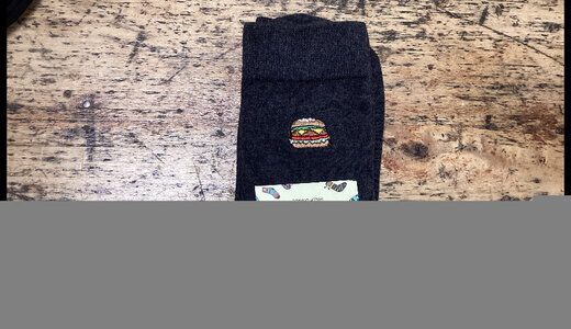 Chaussettes hautes gourmande burger homme 41/46