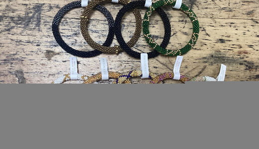 Bracelet népalais perles femme