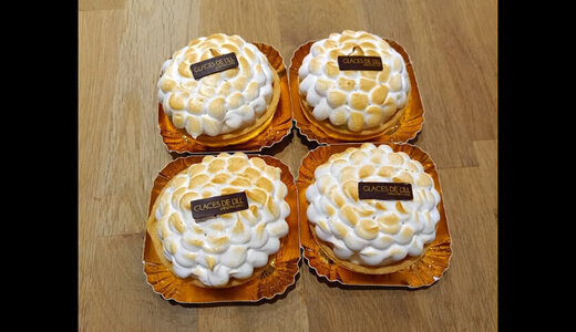 Boite de 4 tartelettes citron