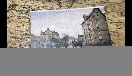 CP colorisée Pouilly l’avenue de laubespin