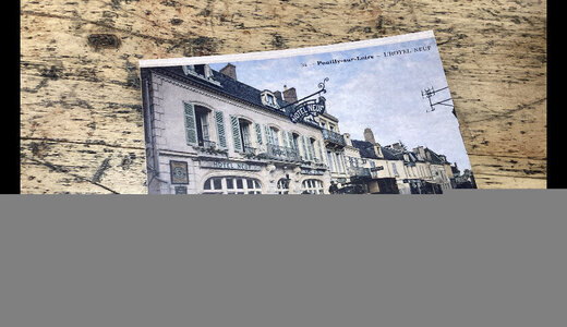 CP colorisée Pouilly l’hôtel neuf