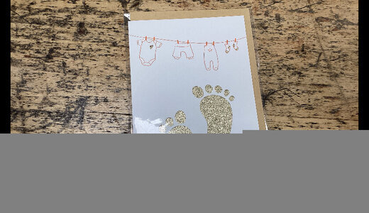 Carte origami naissance