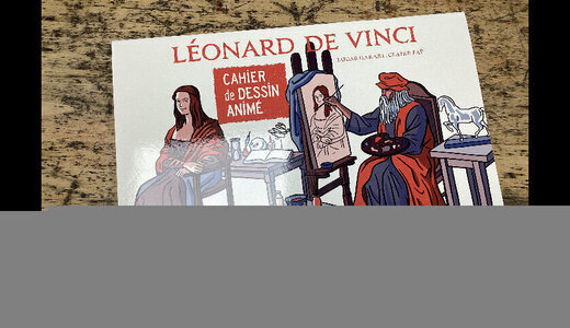 Livre animé blink book Léonard de Vinci