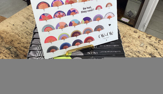Éventail olé olé divers coloris