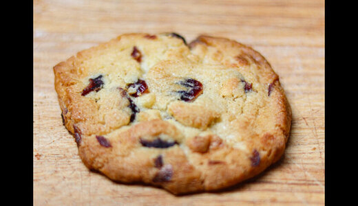 Cookie blanc cranberries